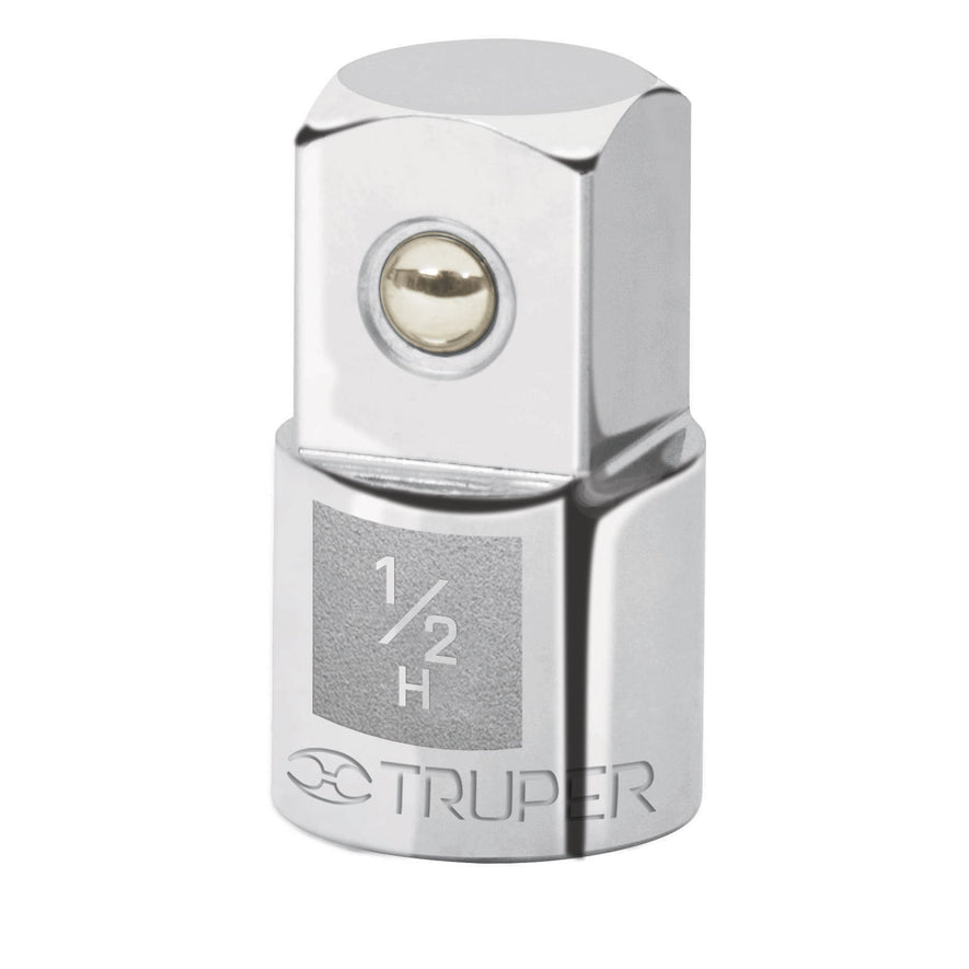 Adaptador para matraca de cuadro 1/2' a cuadro 3/4', Truper Caja con 6, 13426
