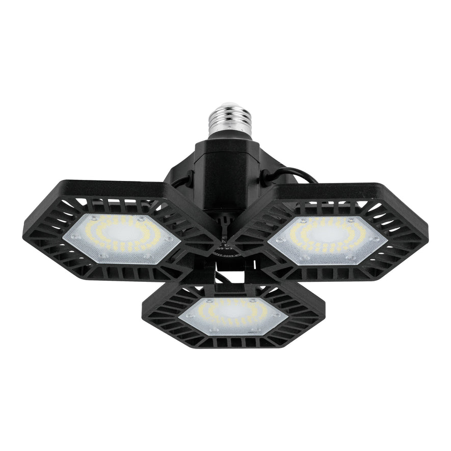 Luminario de LED 65 W, aluminio con 3 paneles abatibles Caja con 2, 46587