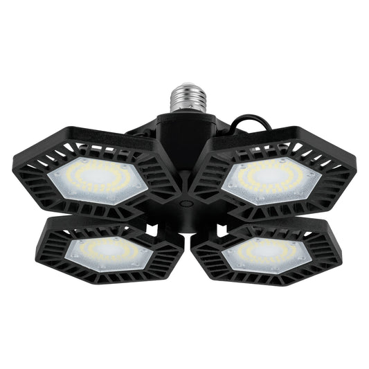 Luminario de LED 100 W, aluminio con 4 paneles abatibles, 46588
