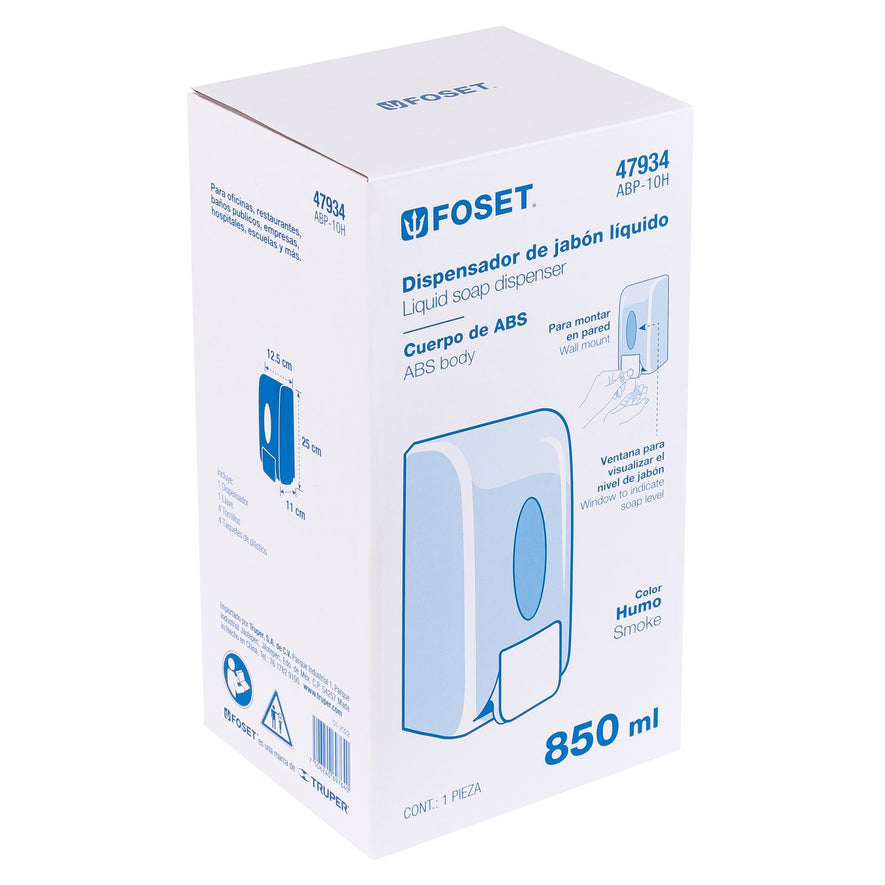 Dosificador de ABS para jabón líquido, humo, Foset, 47934