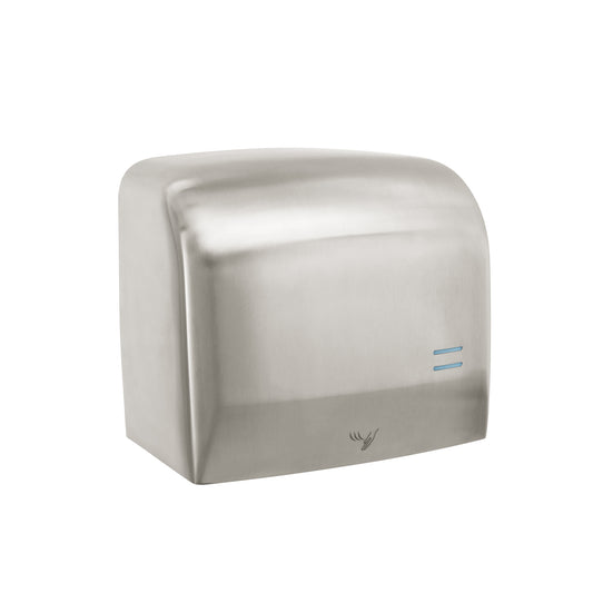 Secador de manos con sensor óptico, acero inoxidable, FOSET, 49783