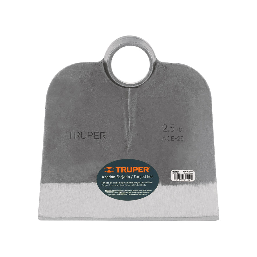 Azadón Centroamericano 2.5 lb sin mango, TRUPER Caja con 6, 10361