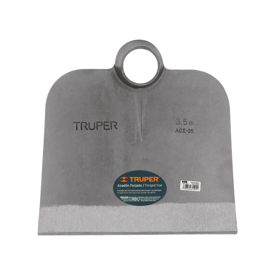 Azadón Centroamericano 3.5 lb sin mango, TRUPER Caja con 6, 10364