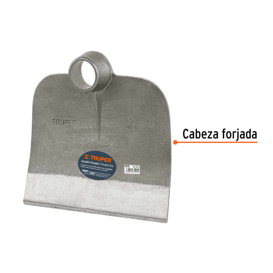 Azadón Centroamericano 3.5 lb sin mango, TRUPER Caja con 6, 10364