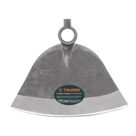 Azadón Córdoba No. 3 de 2.8 lb, sin mango, TRUPER Caja con 12, 11531