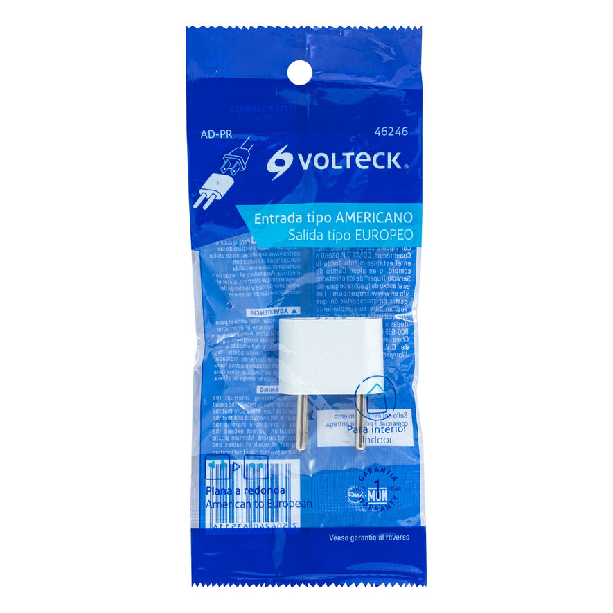 Adaptador barra plana a redonda, Volteck Caja con 10, 46246