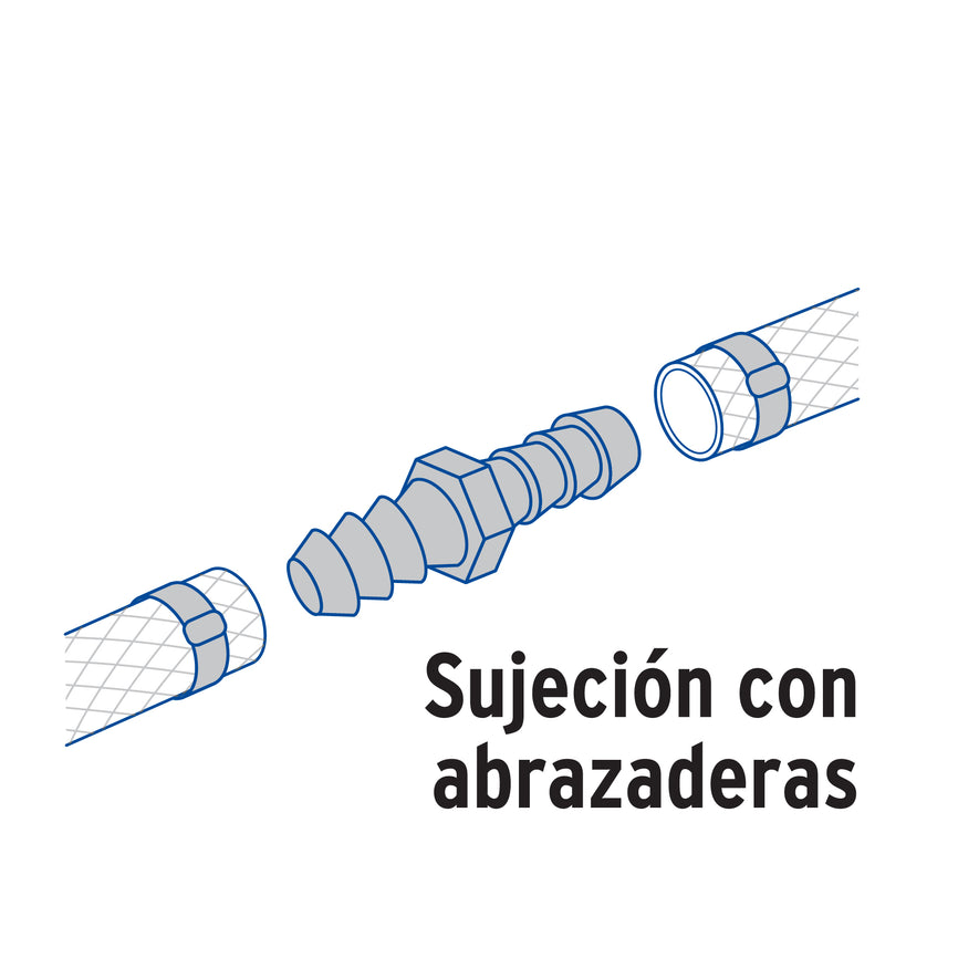 Cople inserción de latón 1/2' para poliducto negro, Foset Caja con 12, 49644