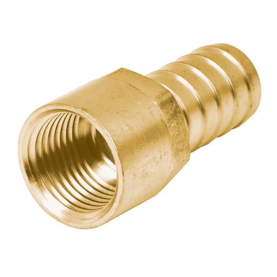 Adaptador hembra de latón 1/2' para poliducto, Foset Caja con 12, 49311