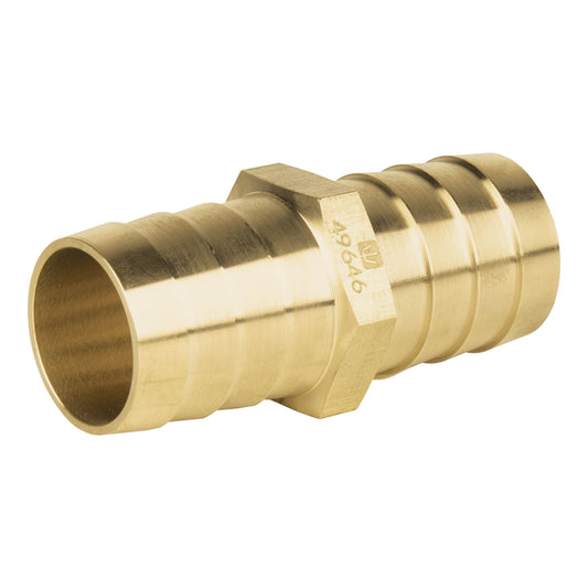 Cople inserción de latón 1' para poliducto negro, Foset Caja con 6, 49646