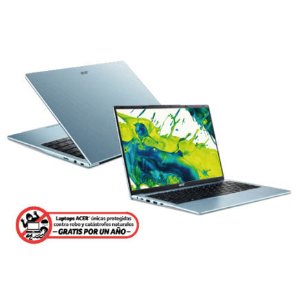 Laptop Acer Lite 14 IPS WUXGA 300 Nits Core i3 N355 8GB RAM 512 SSD 1Y Garantía, NX.D22AL.001