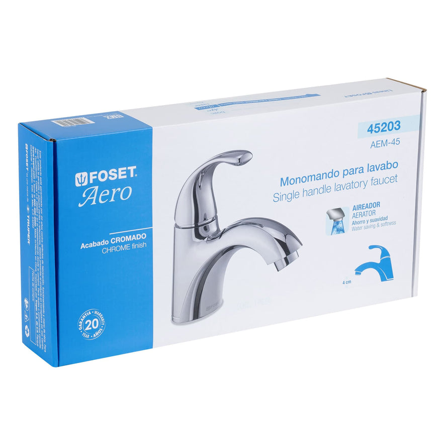 Monomando corto para lavabo, Foset Aero, 45203