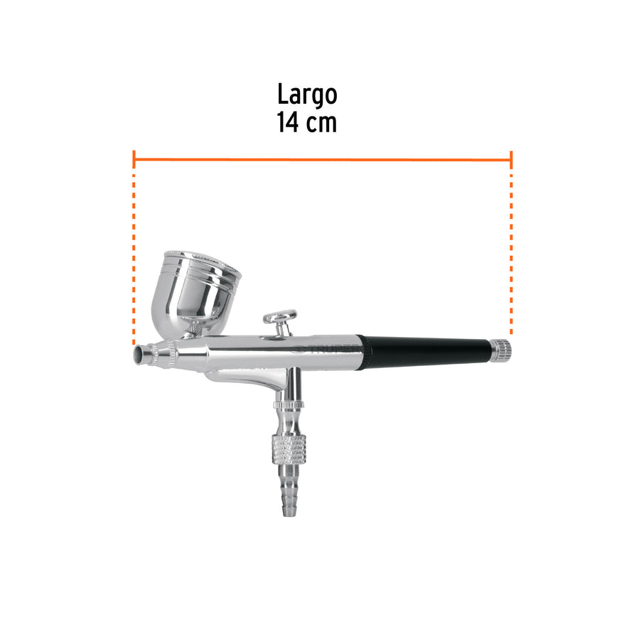 Pistola aerográfica de gravedad vaso multiposición, Truper Caja con 2, 11859