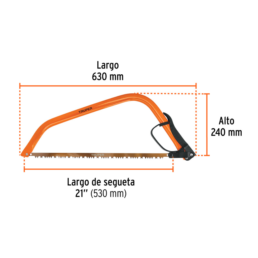 Arco jardinero tubular de 21', Truper Caja con 3, 10254