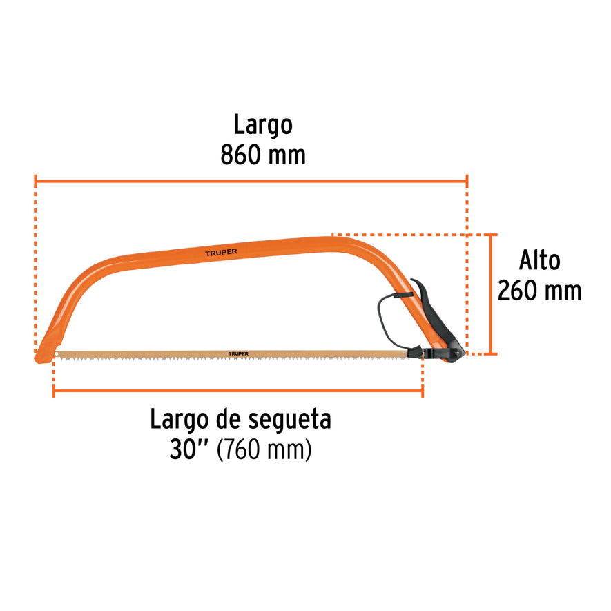 Arco jardinero tubular de 30', Truper Caja con 3, 10260