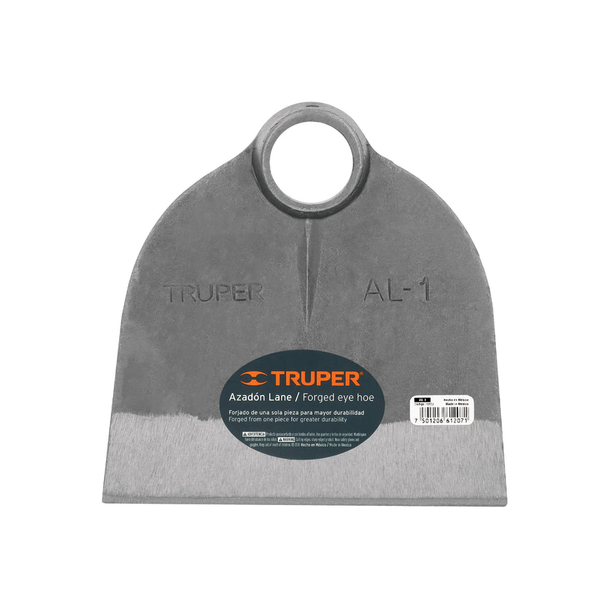 Azadón Lane No.1 de 1.8 lb sin mango, Truper Caja con 6, 10603