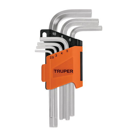 Juego 7 llaves allen mm punta hexagonal con organizador Caja con 6, 15530