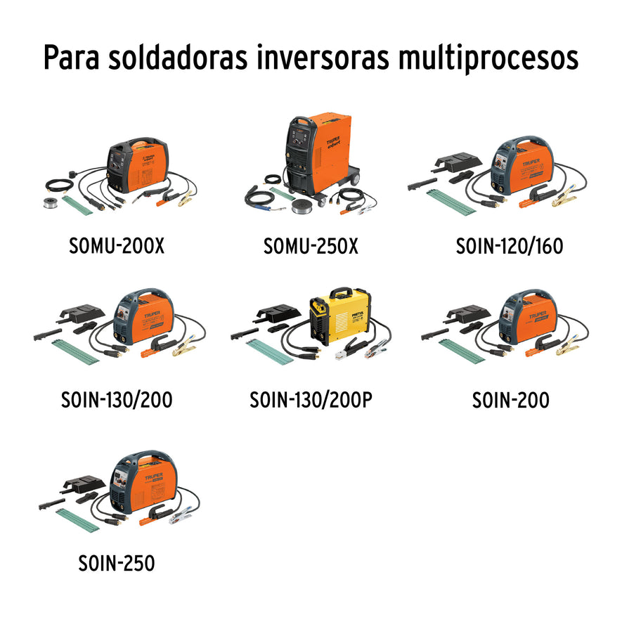 Juego de 8 pz antorcha y accesorios soldadoras proceso TIG, 14112