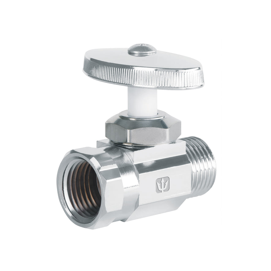 Llave angular de 1/2' recta de compresión, FOSET Caja con 6, 48029
