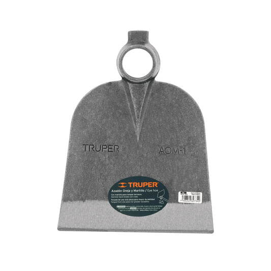 Azadón oreja y martillo No. 1 de 2.6 lb, sin mango, TRUPER Caja con 6, 19979