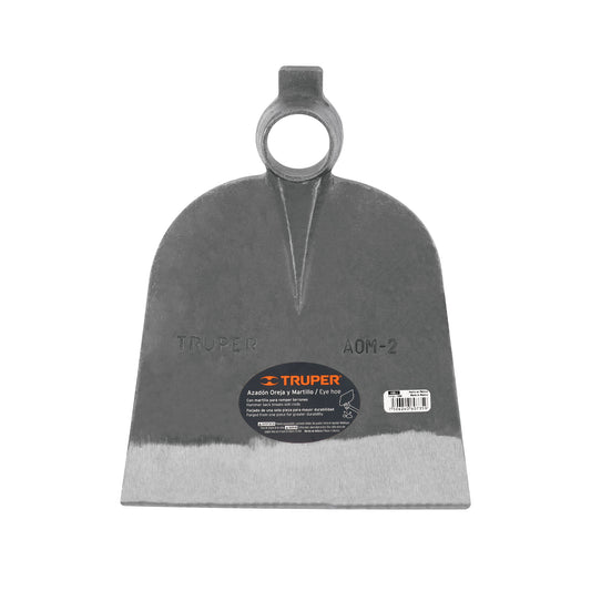 Azadón oreja y martillo No. 2 de 2.8 lb, sin mango, TRUPER Caja con 6, 19980