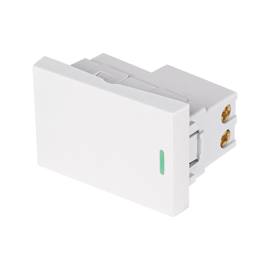 Interruptor de 3 vías blanco de 1.5 módulos, línea Lisboa Caja con 12, 47944