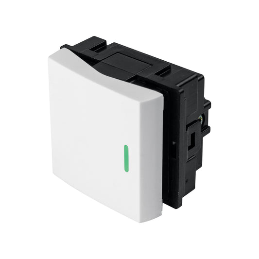 Interruptor de 3 vías de 1.5 módulos, línea Toledo, Basic Caja con 10, 29045