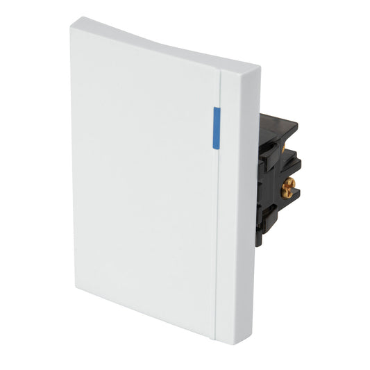 Interruptor de 3 vías, 3 módulos, línea Española, blanco Caja con 12, 47050