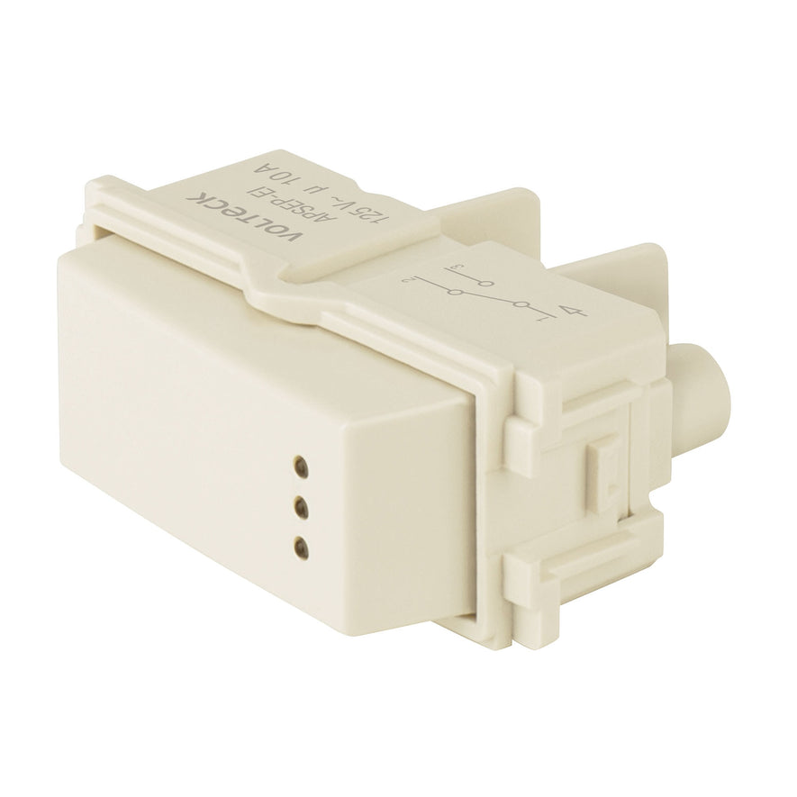 Interruptor de 3 vías con luz piloto, línea Italiana, marfil Caja con 12, 48056