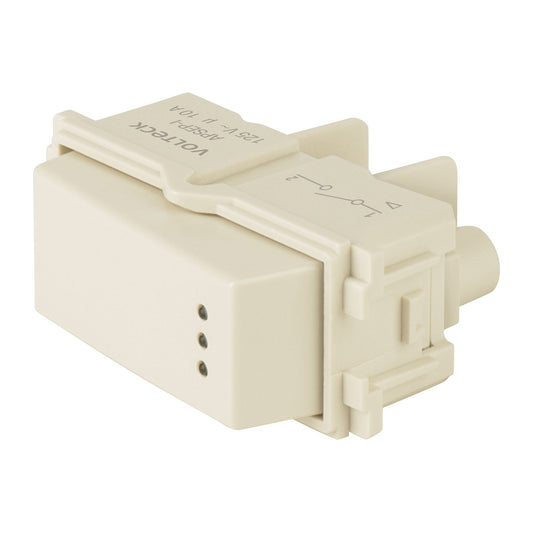 Interruptor sencillo con luz piloto, línea Italiana, marfil Caja con 12, 48055