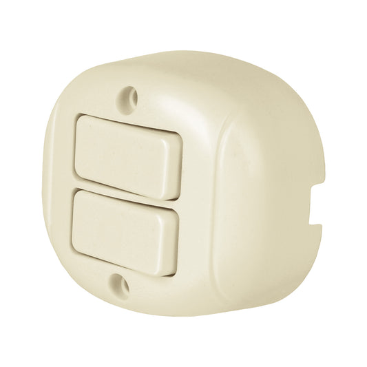 Interruptor de sobreponer dúplex, Volteck Caja con 10, 47355