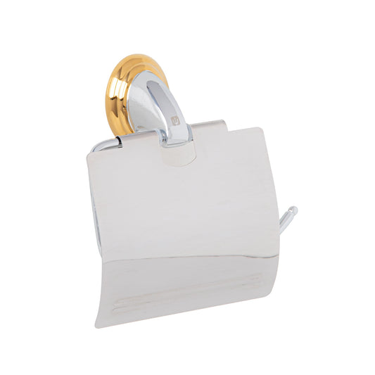 Portarrollo metálico acabado cromo-oro, Foset Aqua Caja con 6, 45981