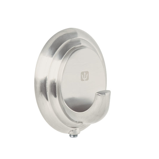 Gancho sencillo metálico acabado satín, Foset Aqua Caja con 6, 45986