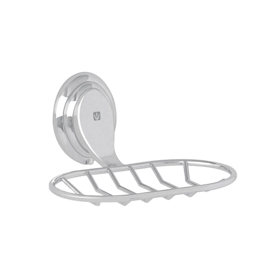 Jabonera metálica cromo, Foset Aqua Caja con 6, 45988