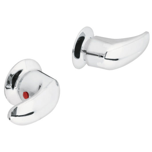 Juego de manerales de palanca para regadera, cromo, Aqua Caja con 6, 49786