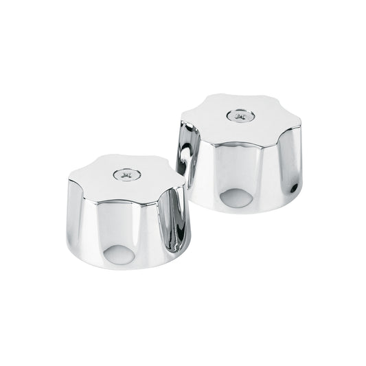 Juego de manerales hexagonales p/lav-fregadero, cromo, Aqua, 49485