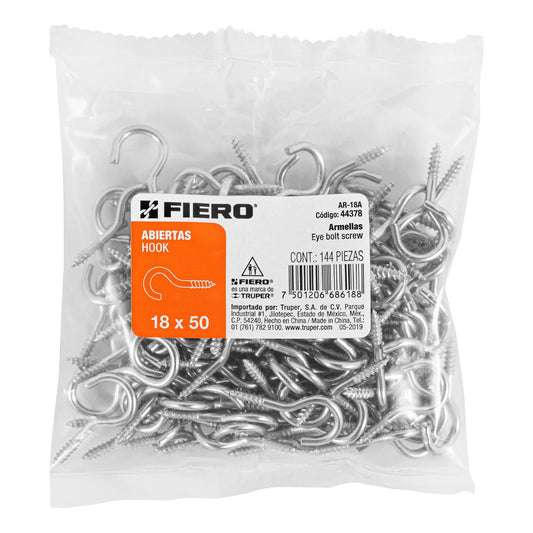 Bolsa con 144 armellas abiertas de 18 x 50, Fiero Caja con 6, 44378