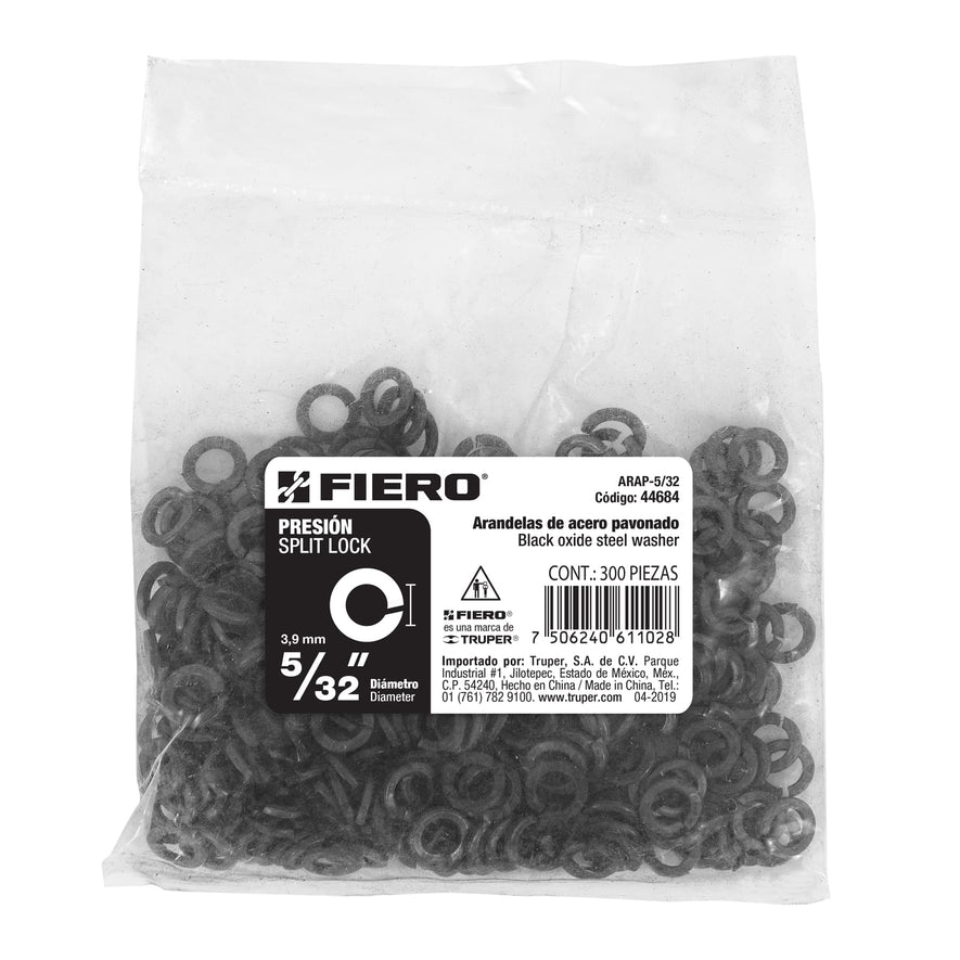 Bolsa con 300 arandelas de presión de 5/32', Fiero Caja con 6, 44684