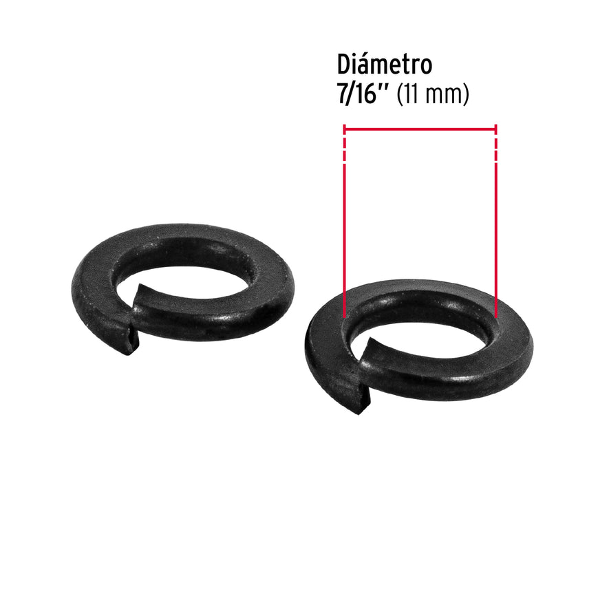 Bolsa con 100 arandelas de presión de 7/16', Fiero Caja con 6, 44689