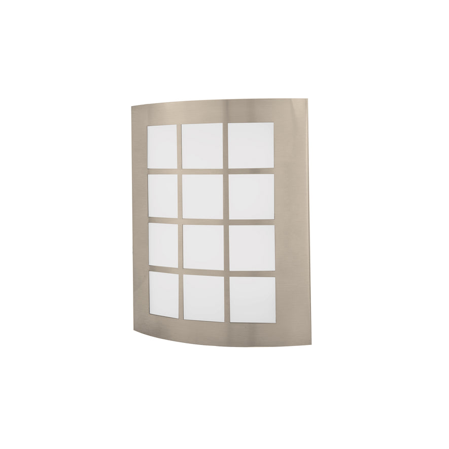 Arbotante decorativo de LED 15 W acero inoxidable luz cálida, 48011