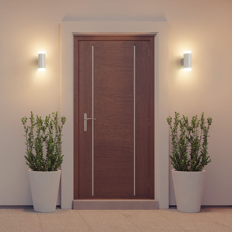 Arbotante decorativo de LED 10 W 2 spots luz cálida, Volteck, 46129
