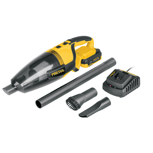Aspiradora para auto, 20V, 1 batería 2Ah, PRETUL, 29940
