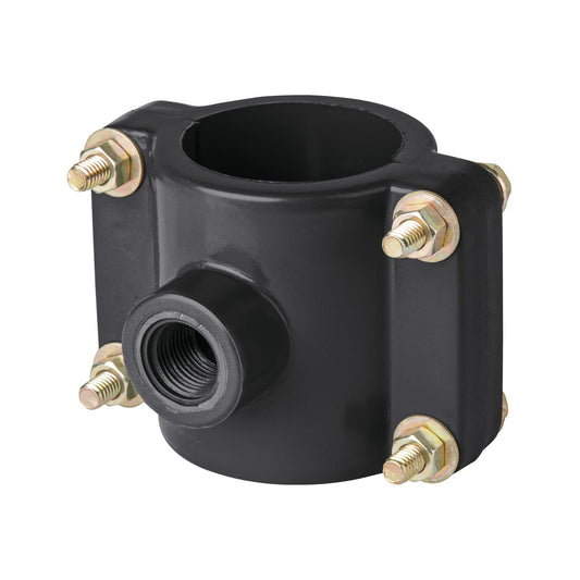 Abrazadera para toma domiciliaria PP 2' x 1/2', Foset Caja con 6, 40712