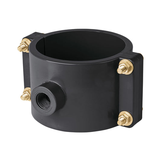 Abrazadera para toma domiciliaria PP 4' x 1/2', Foset Caja con 4, 40715