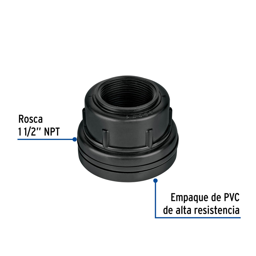 Brida de polipropileno para Tinaco, 1-1/2', FOSET Caja con 6, 48071