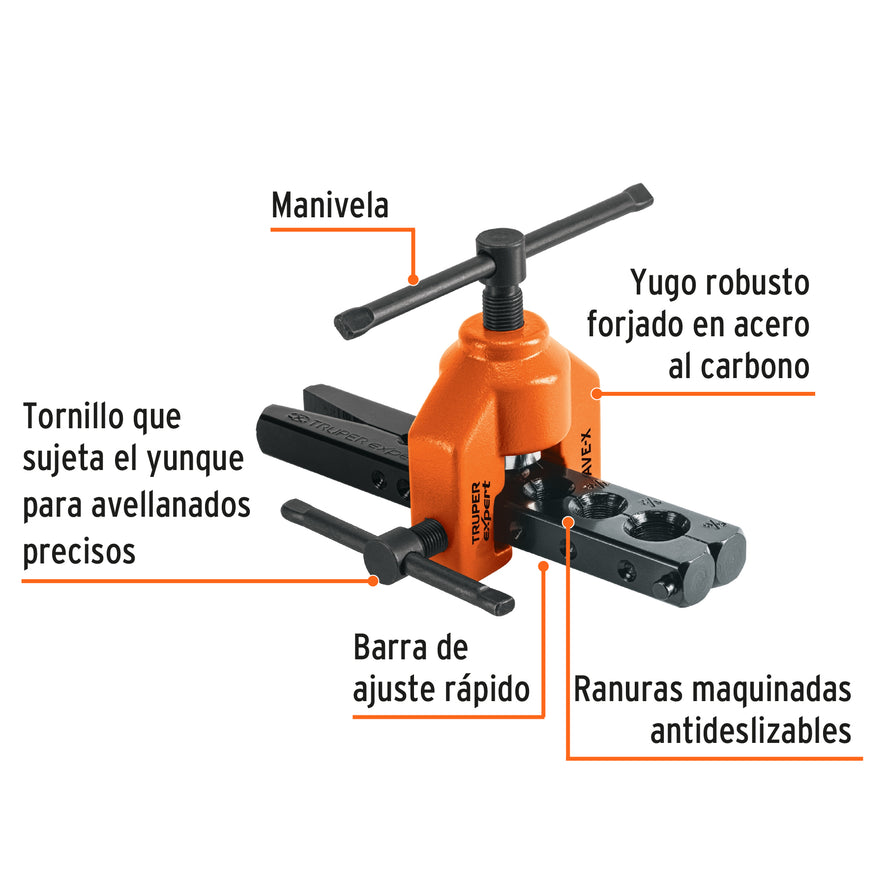 Avellanador profesional de 3/16' a 5/8', Truper Expert, 12865