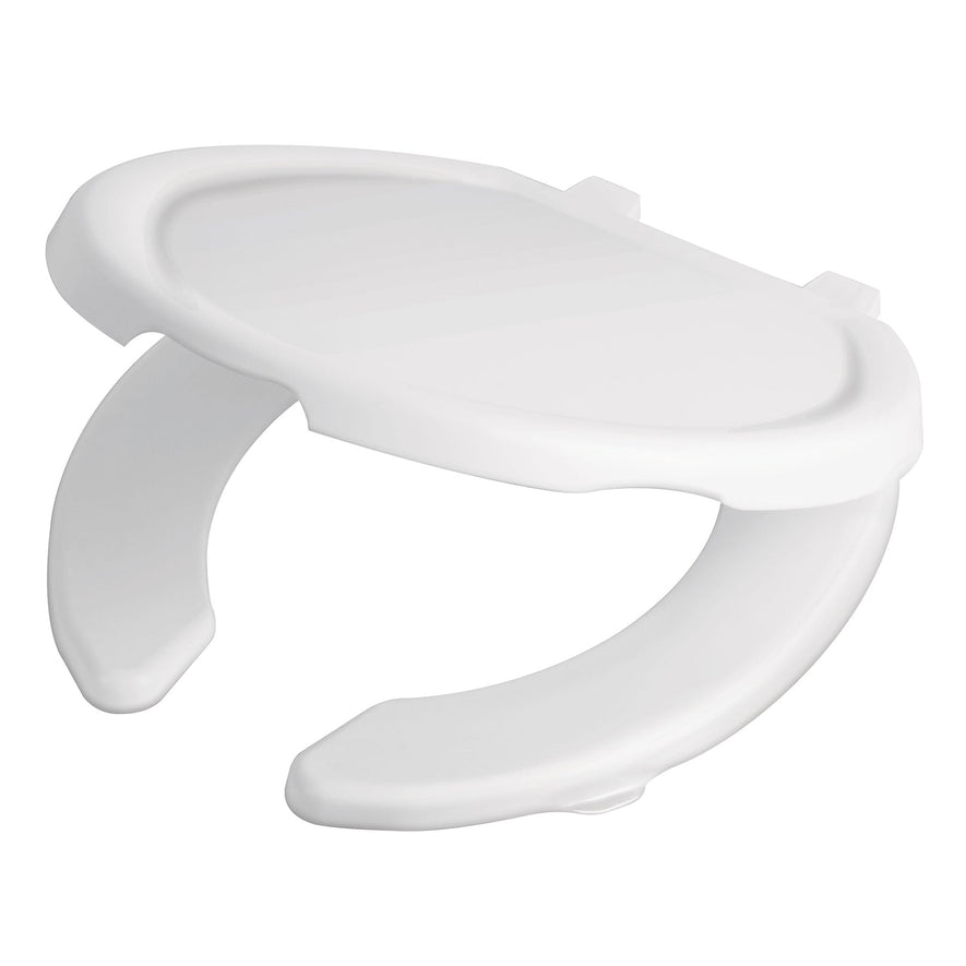 Asiento redondo ligero con tapa para WC, blanco, FOSET BASIC Caja con 5, 49902