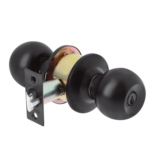 Cerradura esfera, cil, entrada, negro, blíster, Basic Caja con 3, 28140