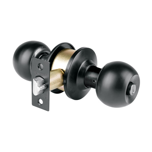 Cerradura esfera, cil, recámara, negro, blíster, Basic Caja con 3, 28141