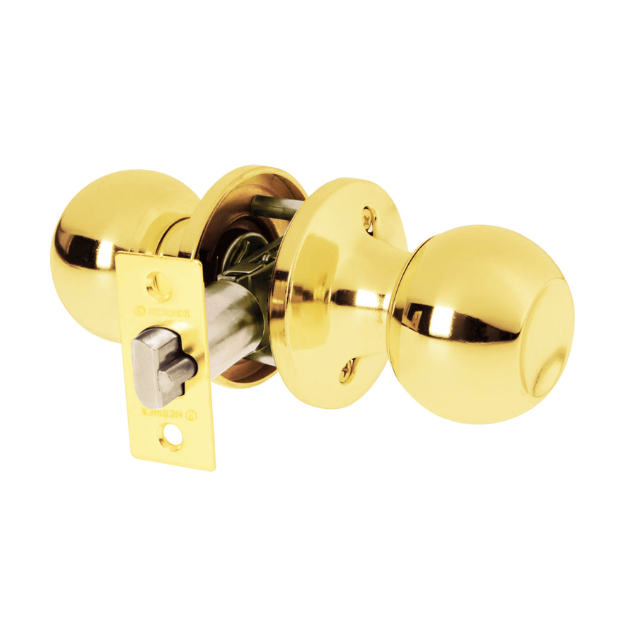 Cerradura esfera tubular, entrada, brillante, blíster, Basic Caja con 3, 28067