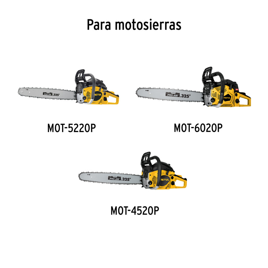 Barra de repuesto 20' para motosierra, Pretul, 26016